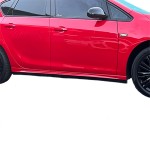 Opel Astra J HB - Sedan R Yan Marşpiyel Seti BOYASIZ ( Plastik )